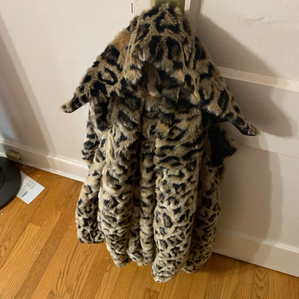 Plus size cheetah print jacket
